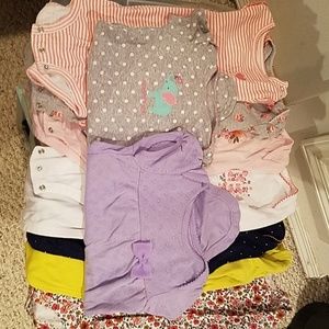 Bundle of girl's onesies
